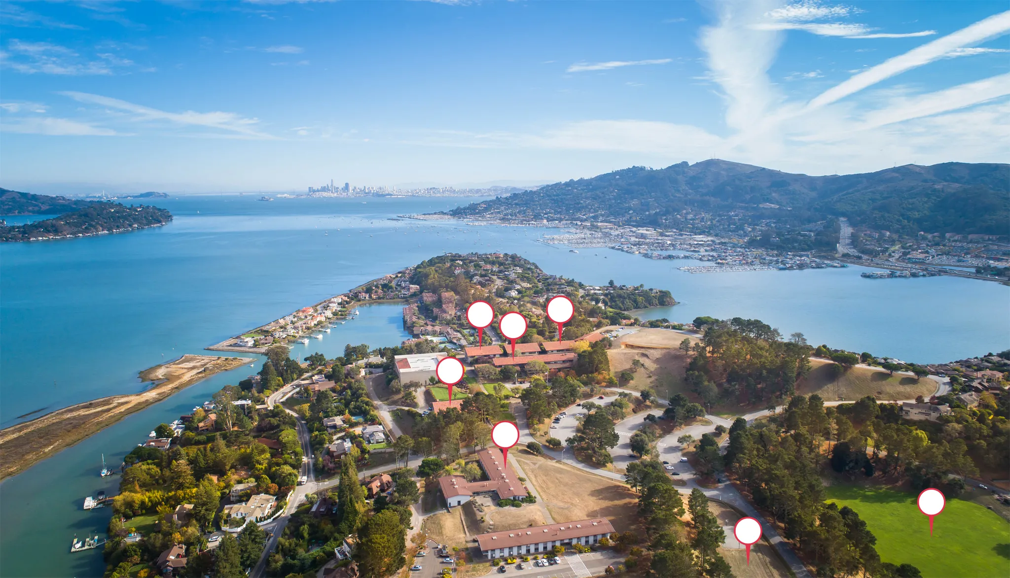 Olivet University San Francisco campus aerial view map